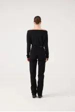 Sagrado Jean Pantolon Siyah