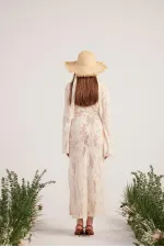 Robe en maille beige Zeya