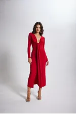 Robe rouge clair de lune