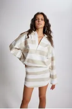 Sweat-shirt Fortune beige