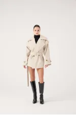 Manteau Sara Trench Coat Beige