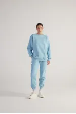 Fluffy Eşofman Altı Mavi