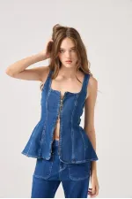 Tiara Jean Bustier Blue