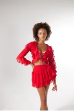 Elsa Etek Kırmızı