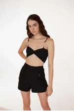 Rise Şort Siyah