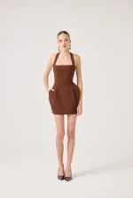 Yerry Dress Brown