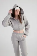 Mixed Sweatshirt Gray