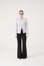 Spanish Style High Waist Calista Trousers Black