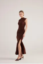 Robe Lily marron