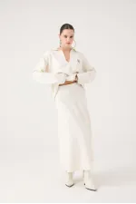 Zoi Knit Skirt White