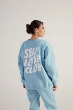 Fluffy Sweatshirt Blue
