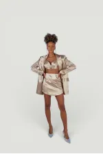 Fancy Blazer Ceket Bej