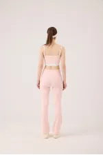 High Waist Flare Fabiola Leggings Pink