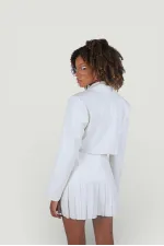 College Deri Etek Ekru