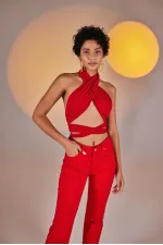 Wrap Top Kırmızı