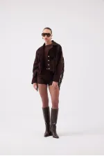 Valeri Suede Jacket Brown