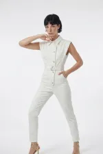 Perle Jumpsuit White