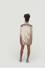 Fancy Blazer Ceket Bej