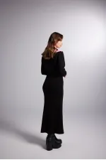 Elias Knit Dress Black