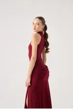 Valentina Dress Burgundy