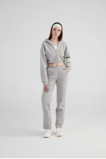 Pantalon de survêtement gris chiné