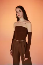 Smooth Blouse Brown
