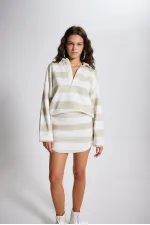 Sweat-shirt Fortune beige