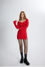 Rolla Elbise Kırmızı