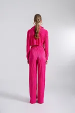 Pantalon confortable rose