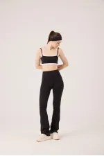 High Waist Flare Fabiola Leggings Pants Black