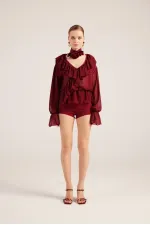 Chemise Sassy bordeaux