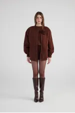 Alexa Bomber Jacket Brown