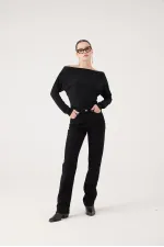 Sagrado Jean Pantolon Siyah