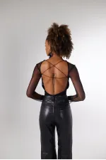 Bony Bodysuit Siyah