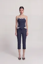 Venus Capri Pants in Navy Blue, Look Like Jeans Venus Capri Pants in Navy Blue, Look Like Jeans