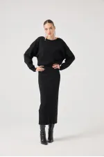 Jacey Knit Dress Black