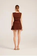 Elena Shorts Skirt Brown