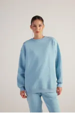 Fluffy Sweatshirt Blue
