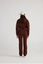Pantalon de survêtement marron mélangé