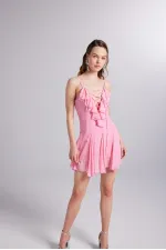 Sorento Elbise Pembe