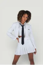 College Deri Etek Ekru