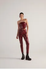 Pantalon Bria bordeaux