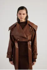 Neeko Deri Ceket Kahve