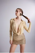 Taylor Bodysuit Gold