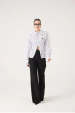 Spanish Style High Waist Calista Trousers Black