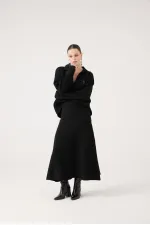 Zoi Knit Skirt Black