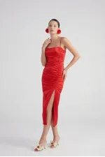 Dipsy Elbise Kırmızı