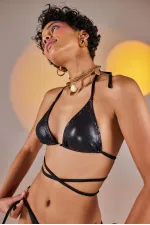 Ivory Bikini Üstü Siyah