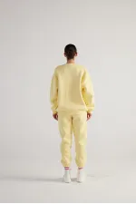 Sweat-shirt jaune fin