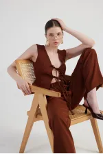 Giselle Pantolon Kahve